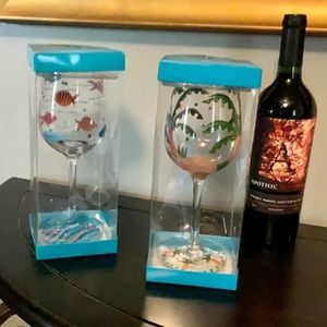 Tropical Wine Glasses